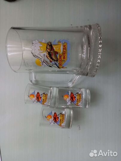 Набор стопок + пивная кружкп