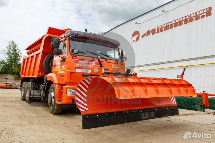 Кдм на самосвале Камаз-65115 пс-8,5+отвал-3+щетка