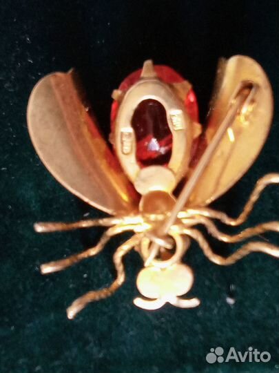 Украшения серебро брошь муха 875,925,кулон серь