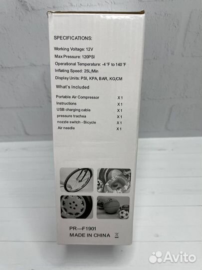 Беспроводной насос для автомобиля, компрессор