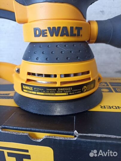 Эксцентриковая шлифмашина dewalt