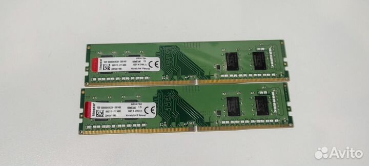 Оперативная память ddr4 2x4 gb Kingston