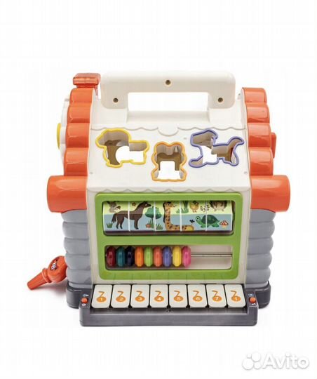 Развивающий бизиборд домик новый свет,звук