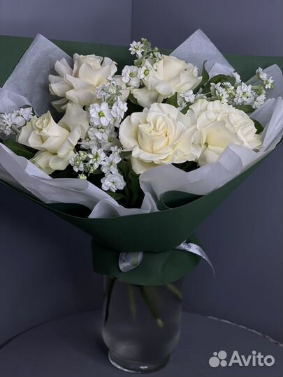 Букет с ажурной розой