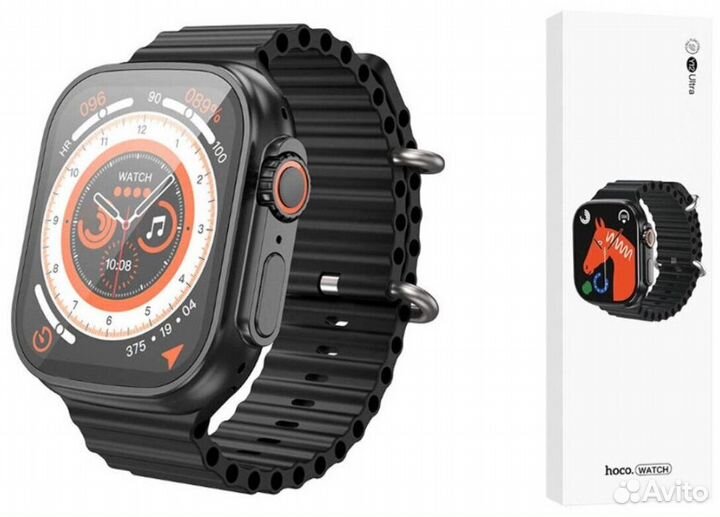 Смарт часы Hoco Y12 Ultra Black