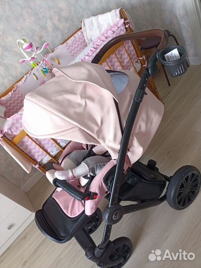Детские коляски 3 в 1 из эко кожи