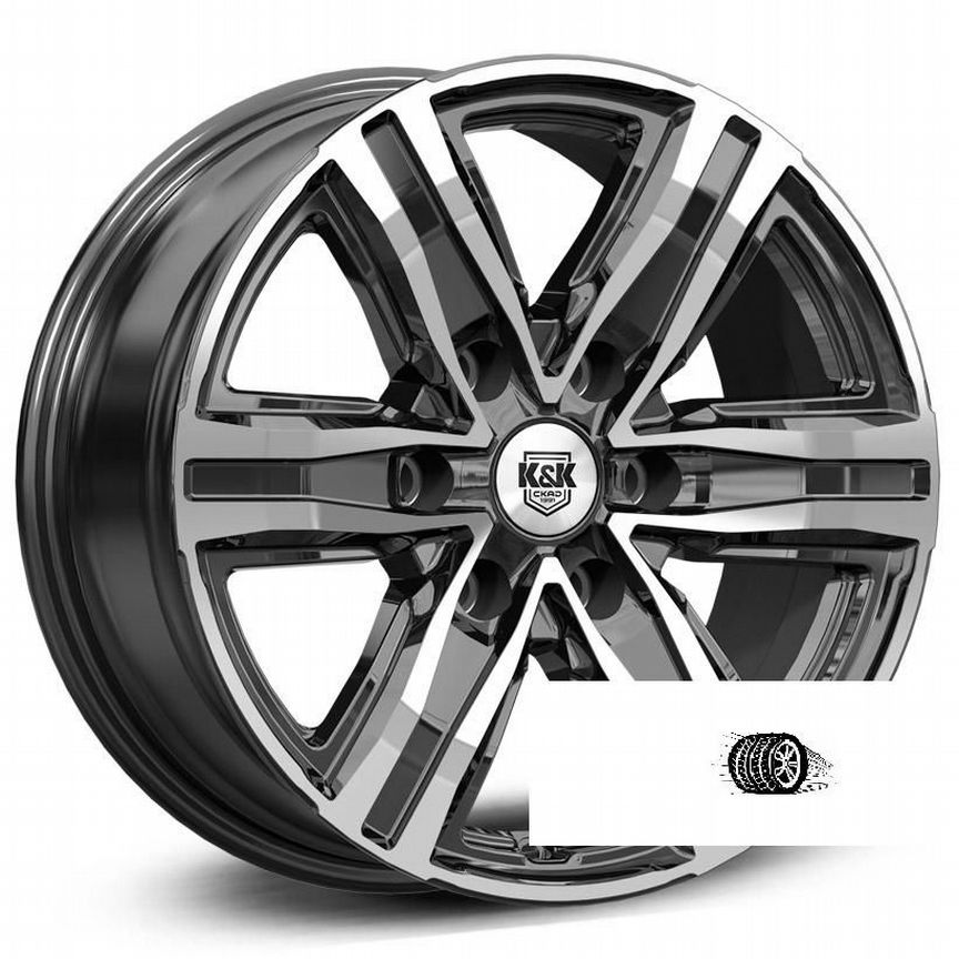 Литые диски K&K 7.5×R17 6×139.7