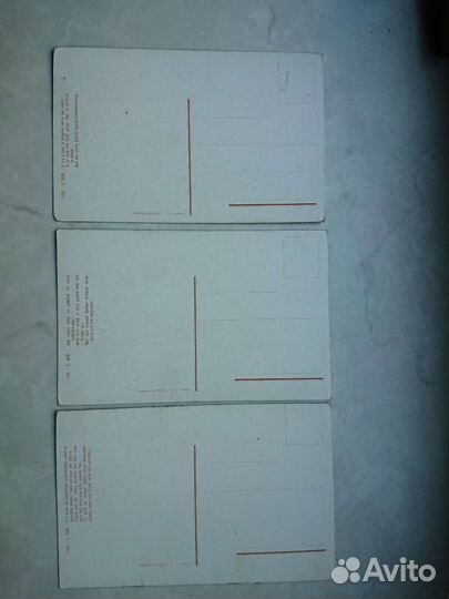 Антикварные открытки Е. Бем с золотым обрезом