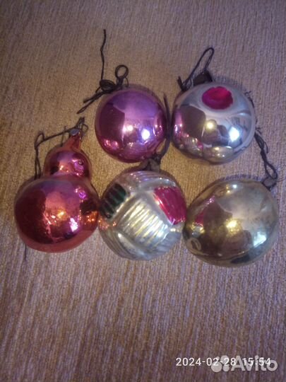 Елочные игрушки СССР малютка