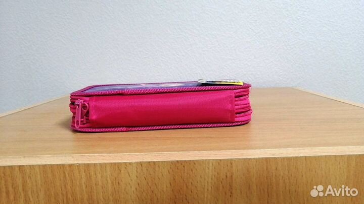 Пенал для девочки с отделениями (Розовый)