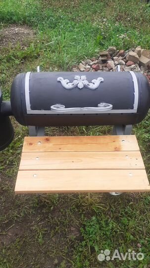 Мангал с печью под казан