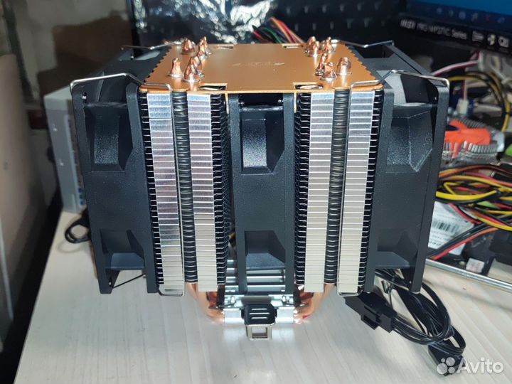 Кулер башня для процессора Xeon 6 трубок 3 вентиля