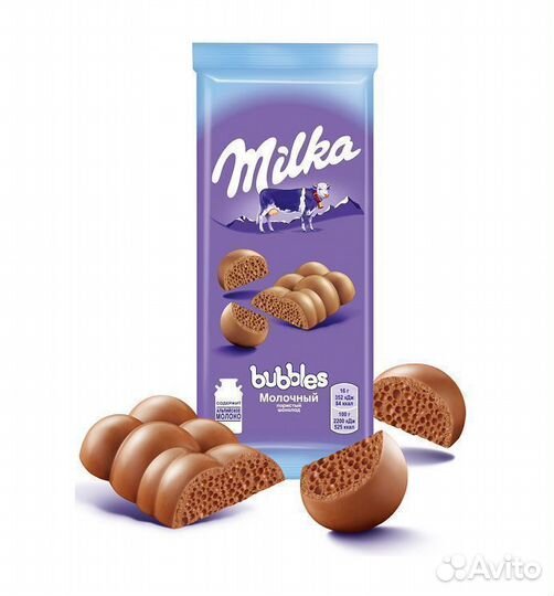 Опт - Шоколад Milka Bubbles Молочный 90г