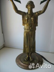 Лампа -статуя старинная Греческая богиня