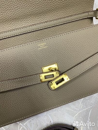 Сумка клатч Hermes Kelly в натуральной коже