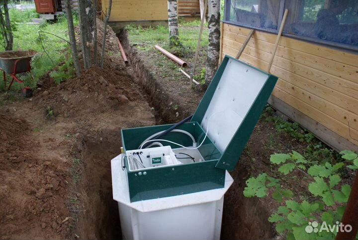 Установка септика Аквалос 5 под ключ