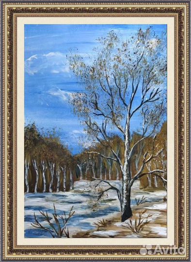 Картина гуашью