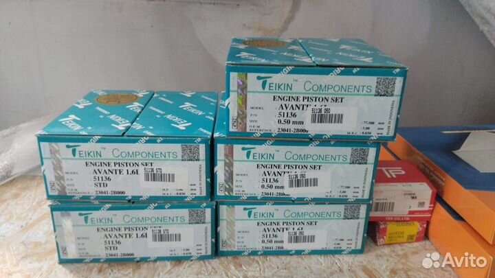 Поршня кольца Солярис Рио Teikin в наличии 51136