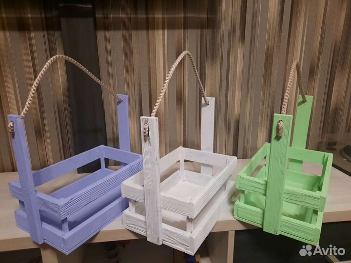 Ящики подарочные, деревянные