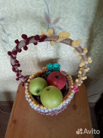 Корзинка из джута