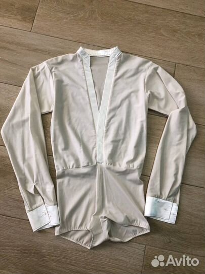 Белые боди для танцев без страз