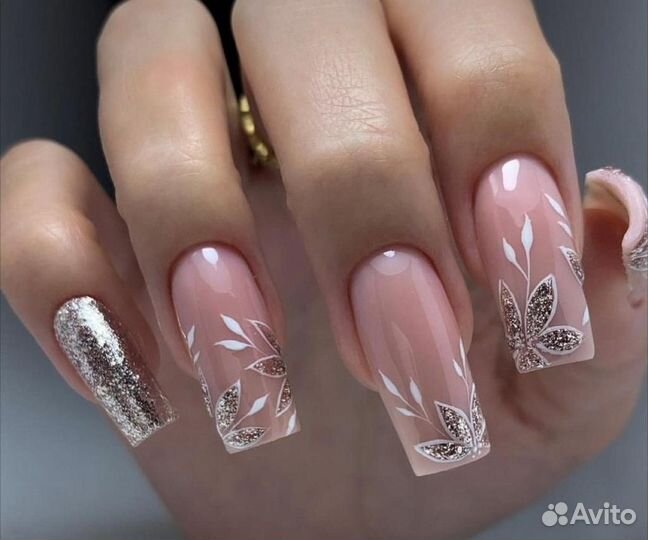 Маникюр наращивание ногтей