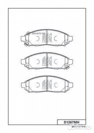 Kashiyama D1267MH Колодки торм.пер.с дат