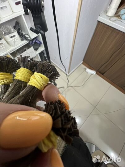 Волосы натуральные на микрокапсулах