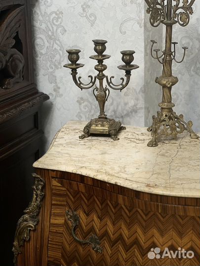 Старинные бронзовые кандклябры