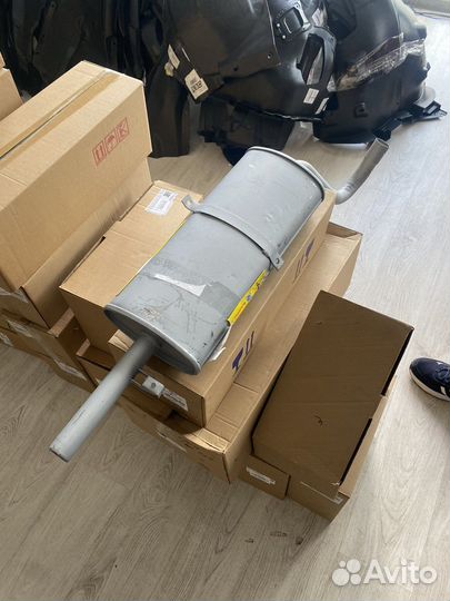 Глушитель задняя часть ваз 2107