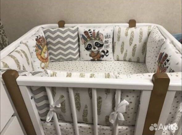 Бортики в детскую кроватку бу