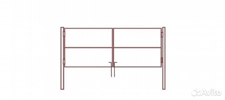 Ворота распашные до 4,0 м *1,5 м