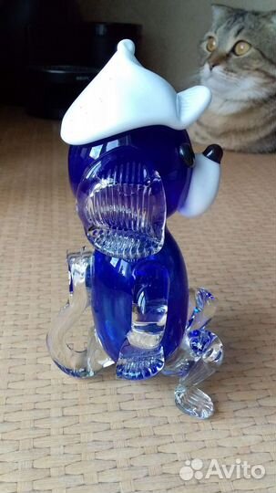 Собака из цветного стекла/ символ года