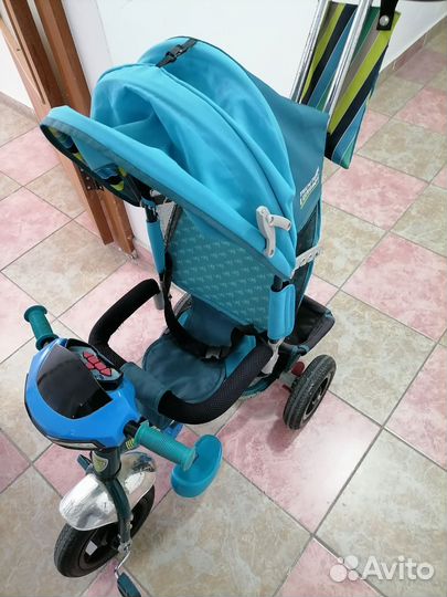 Велосипед детский трёхколёсный с ручкой