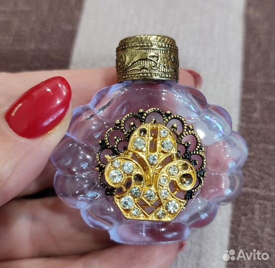 Винтажный чешский флакон для духов