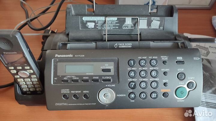 Телефон + Факс Panasonic KX-fc228ru