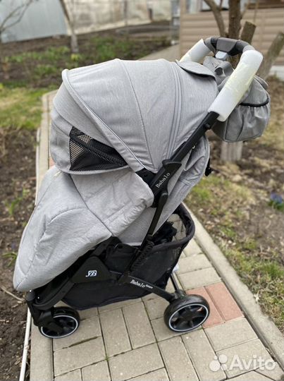 Новая прогулочная коляска babalo 2022 серая