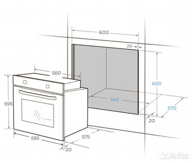 Электрический духовой шкаф Midea