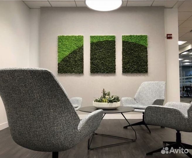 Панель из мха 60 см