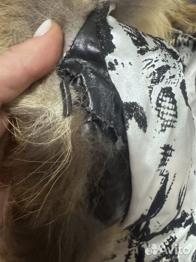 Жилетка с натуральным мехом 48