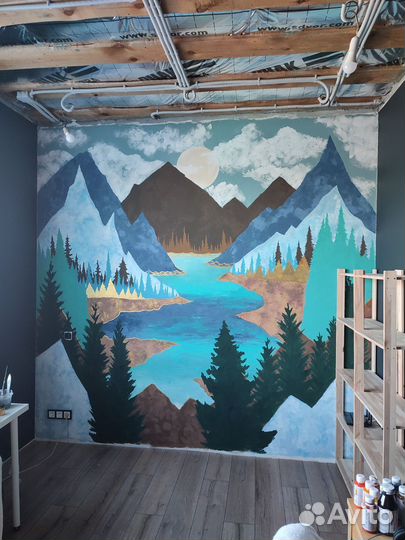 Интерьерные картины на заказ. Роспись стен