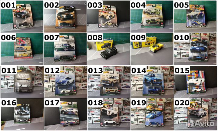 Hot Wheels, Matchbox Premium на резине 1/64