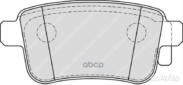 Комплект тормозных колодок, дисковый тормоз FDB