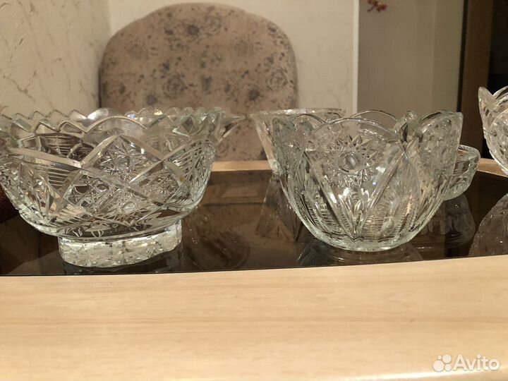 Салатник хрустальный СССР