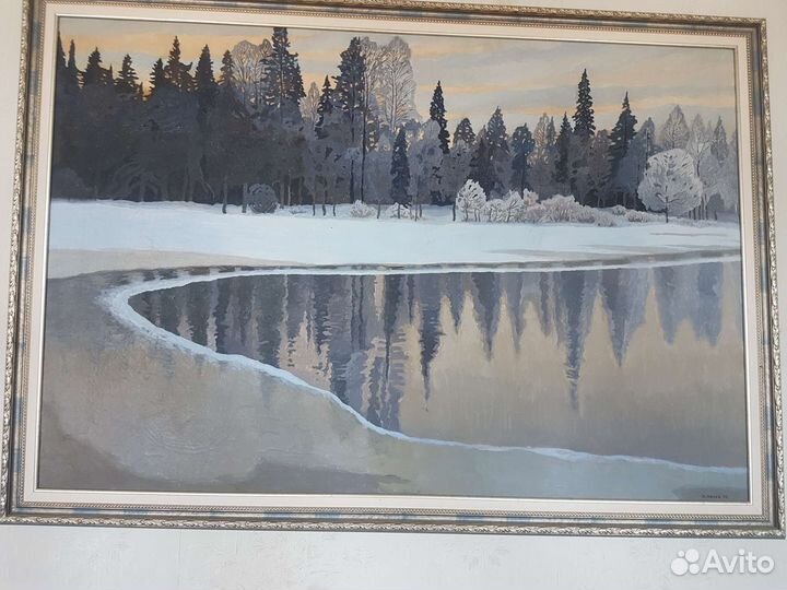 Картина маслом на холсте, пейзаж. М. М. Мечев