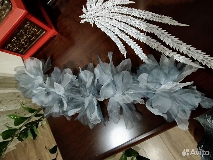 Вышивка на сетке для украшения одежды