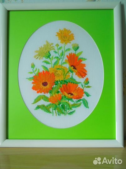 Картины, вышитые крестиком и бисером