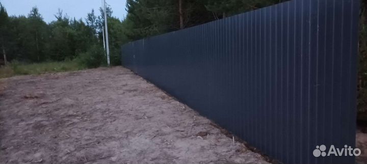Строительство заборов из профнастила
