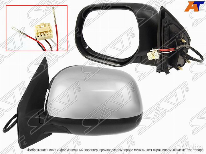 Зеркало mitsubishi outlander XL 06-10 LH обогрев