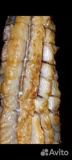 Сом холодного копчения балык